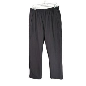REI‎ Elements Rain Pants Mens L Black Nylon Drawstring Waist